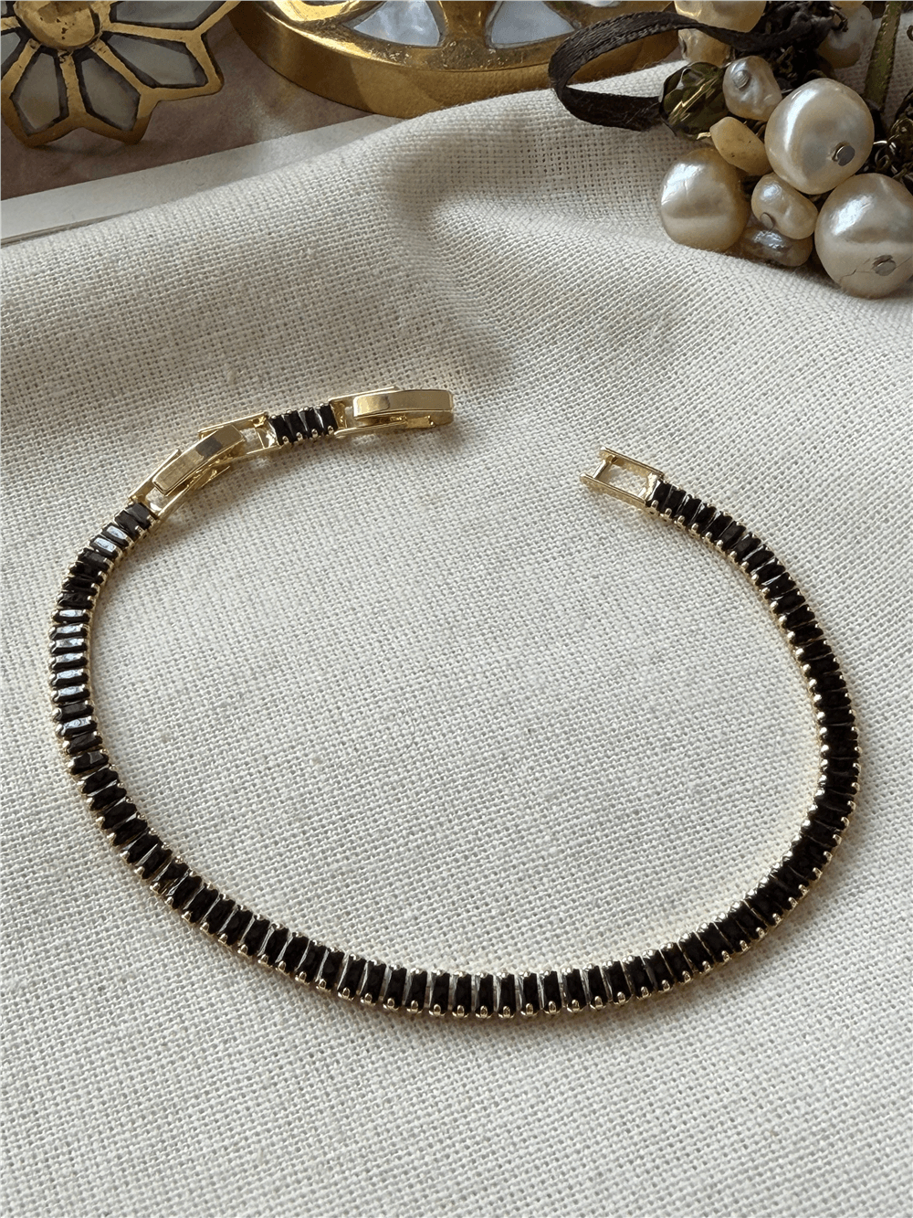 Siyah Baget Suyolu Bileklik