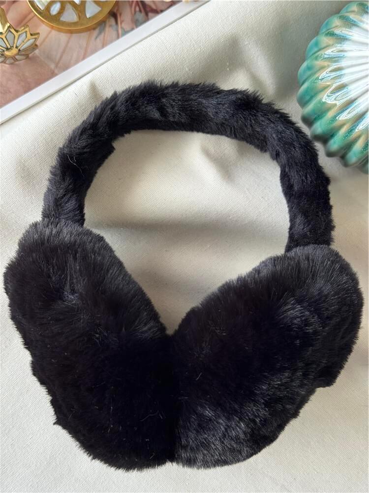 Siyah Katlanır Peluş Kulaklık