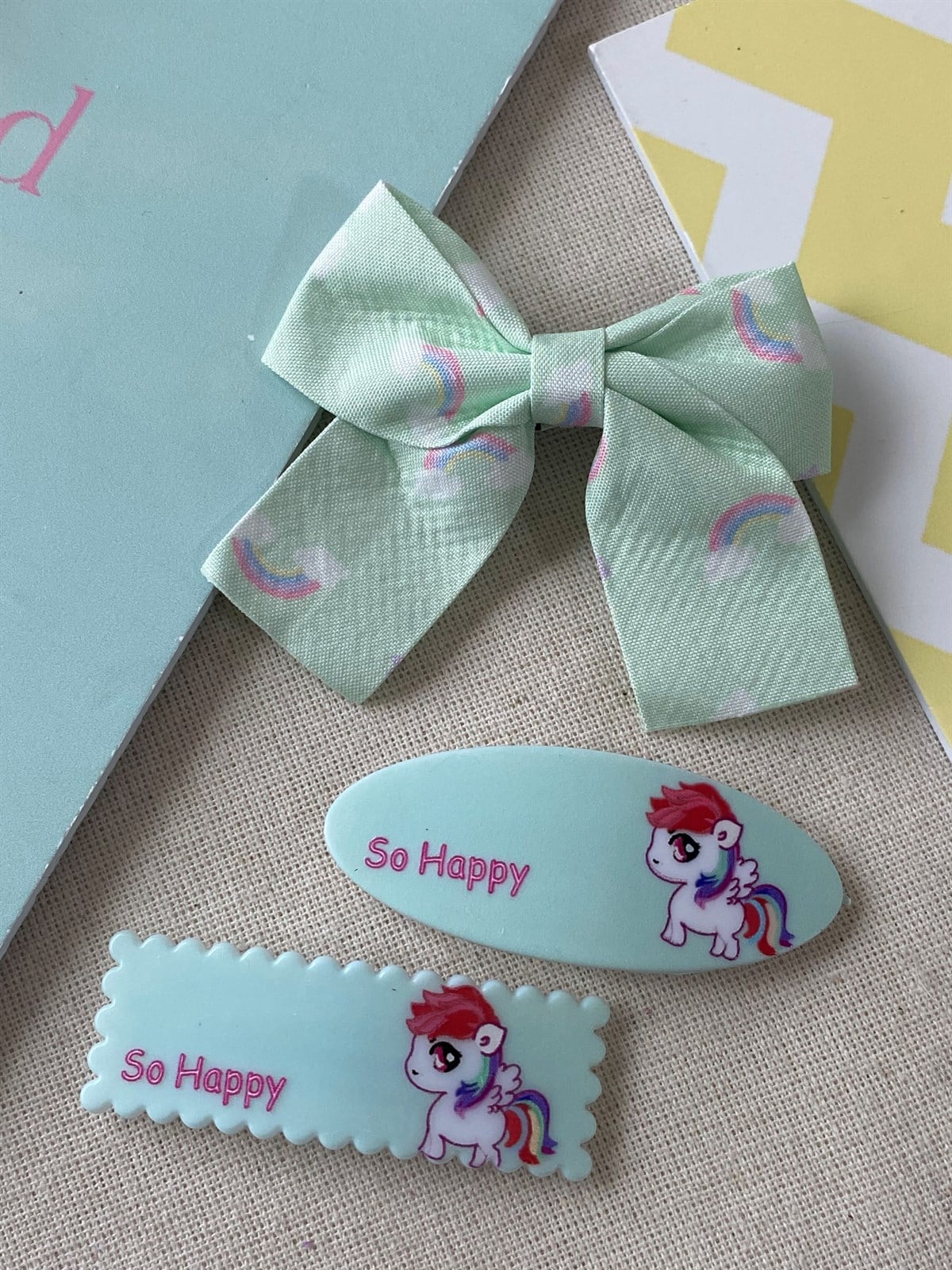 So Happy Yeşil Toka Seti