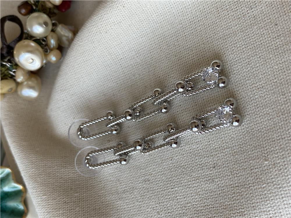 Taşlı Burgu Silver Tffny Küpe