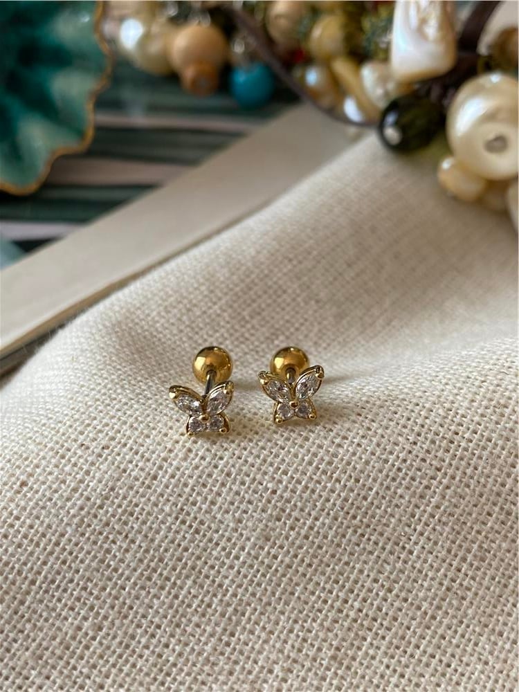Taşlı Butterfly Piercing