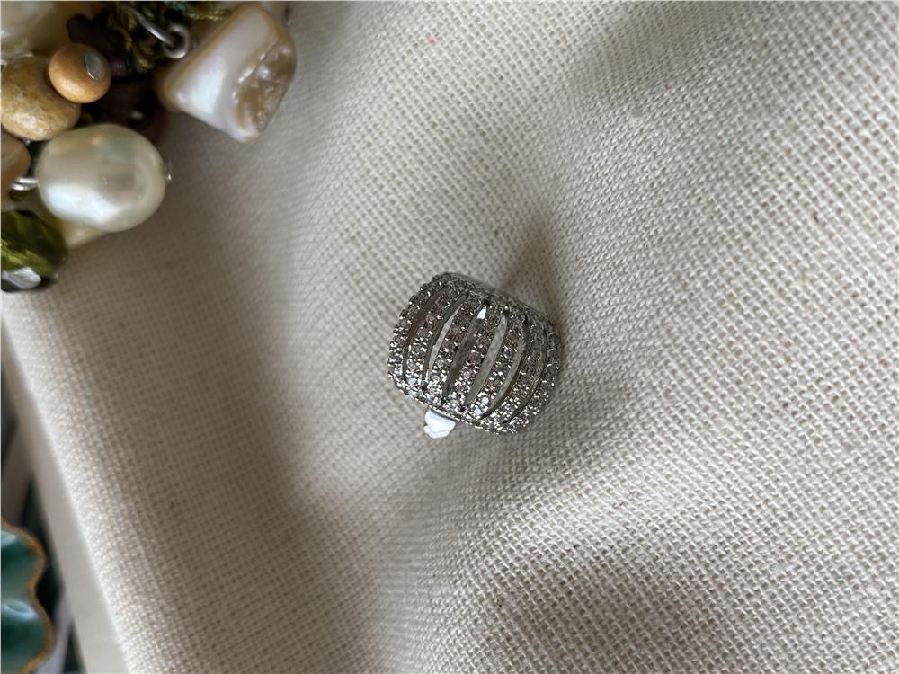 Taşlı Silver Zırh Kıkırdak Küpe