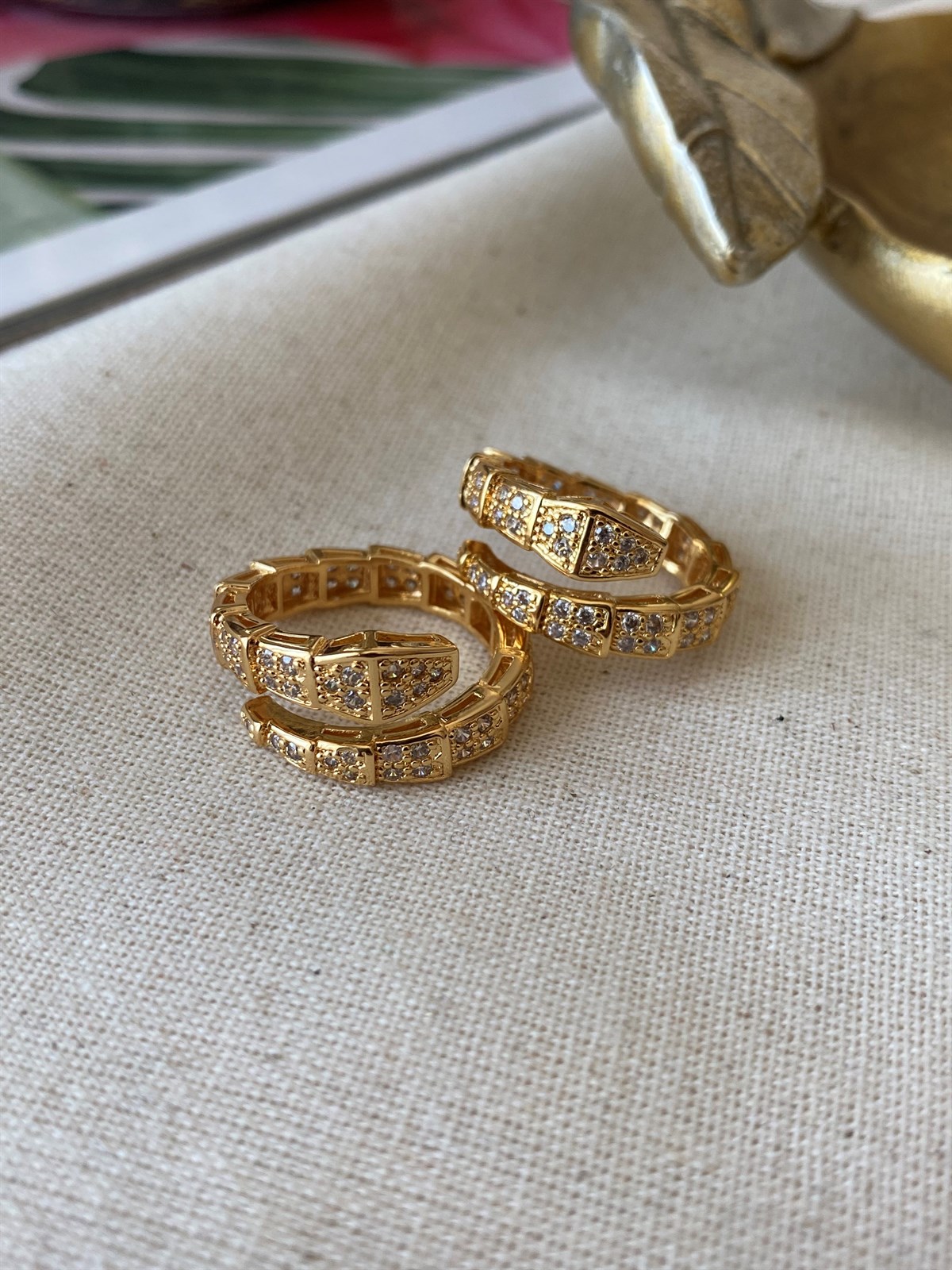 Taşlı Yılan Yüzük