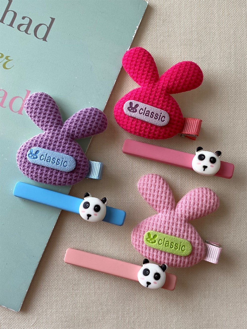 Tavşan Panda İkili Toka