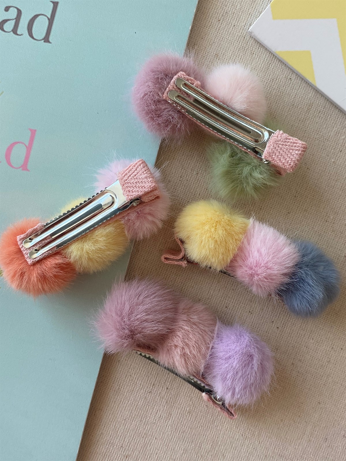Three Pompom Buckles