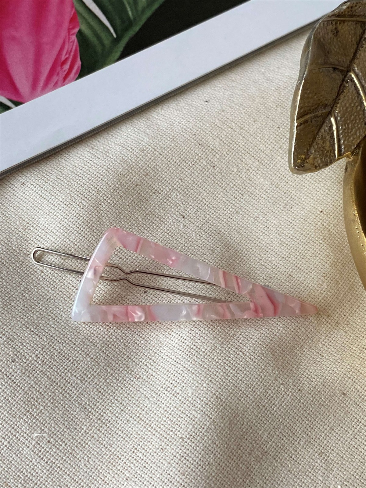 Triangle Pink Buckle
