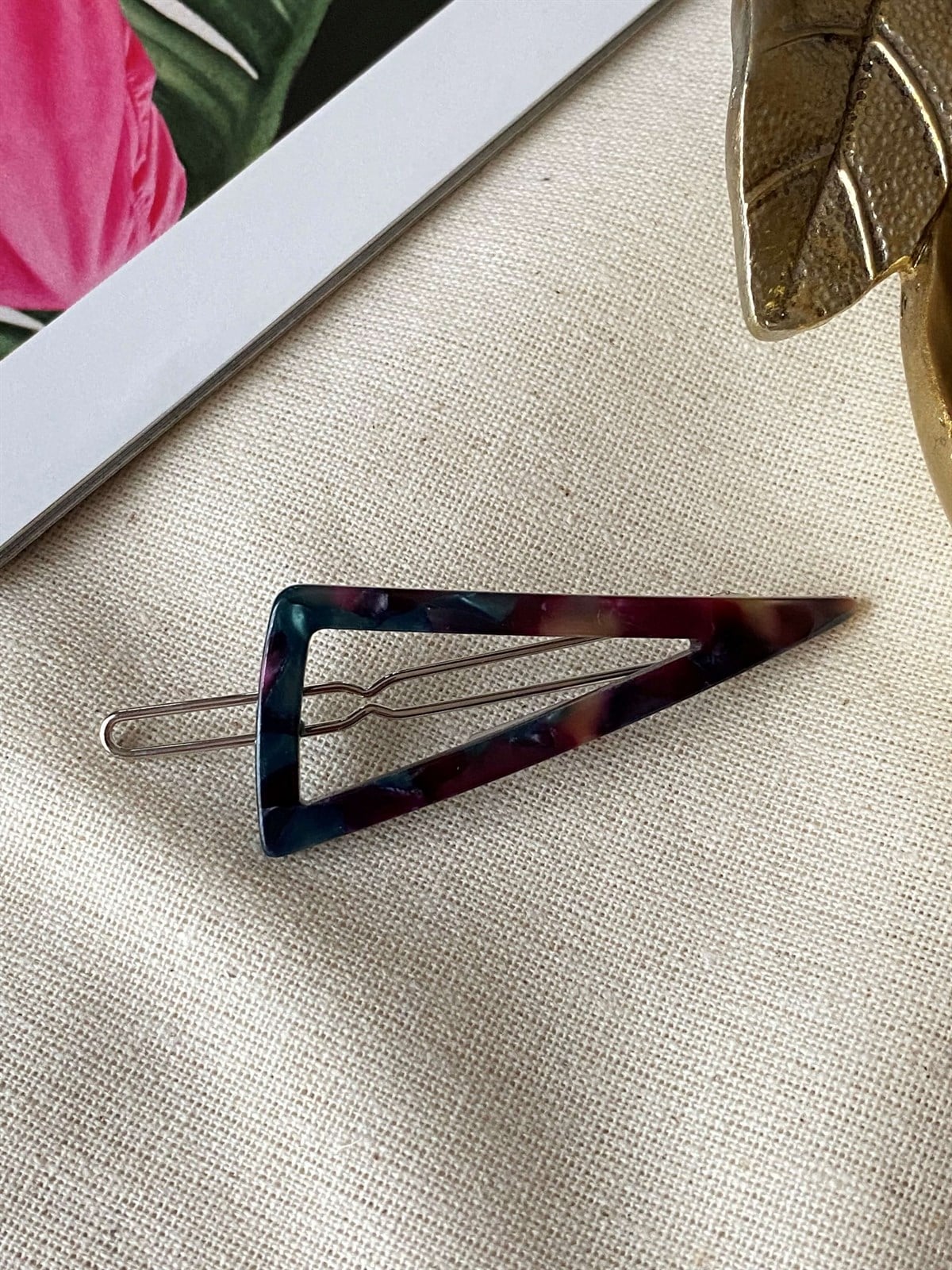 Triangle Buckle Dark Marble