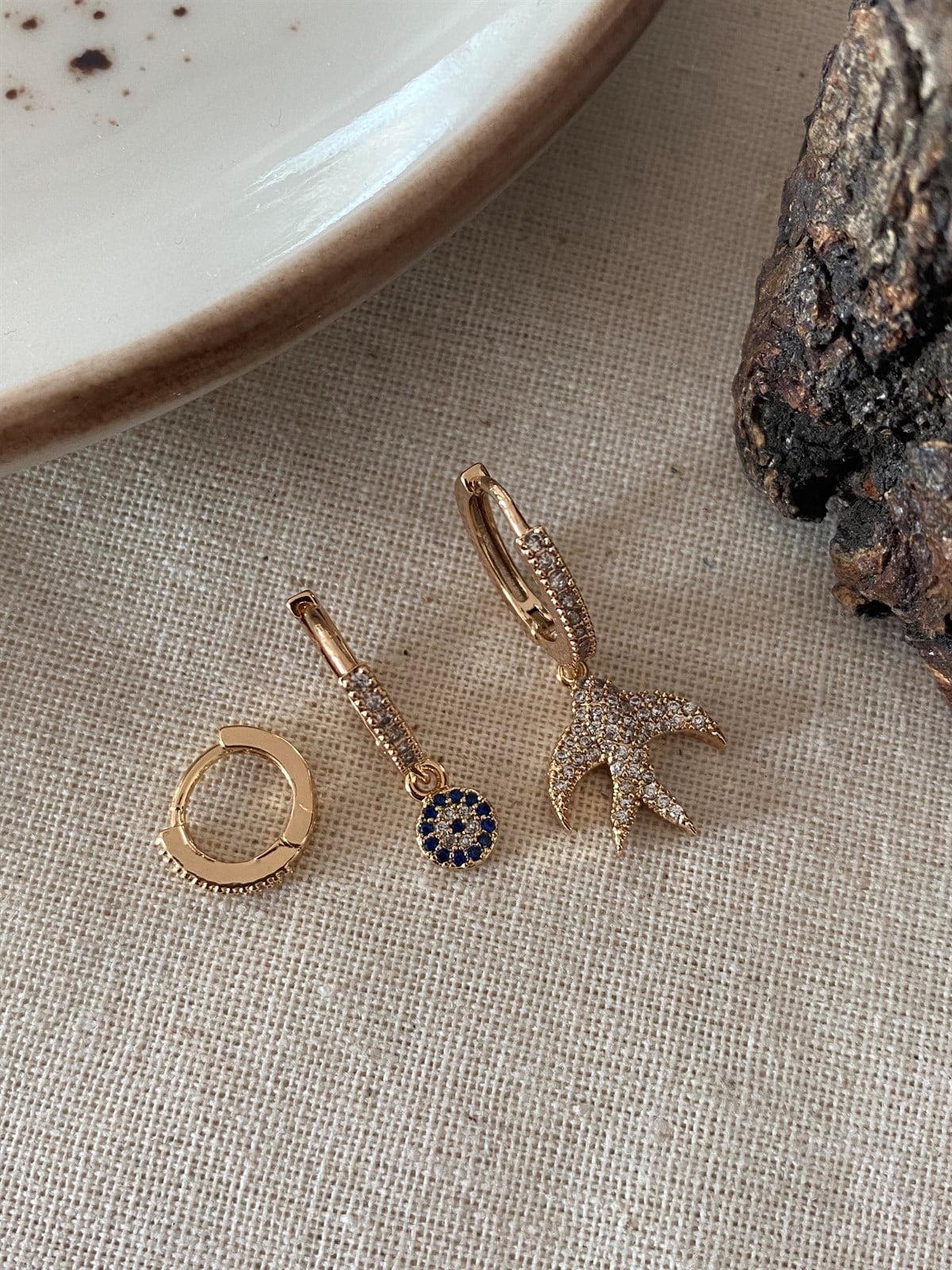 Triple Swallow Earrings