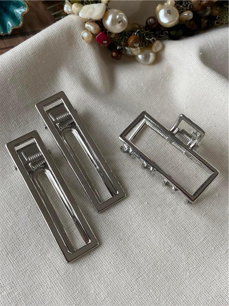 Üçlü Silver Toka Seti
