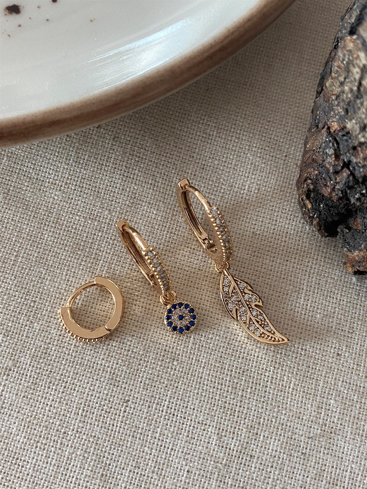 Triple Leaf Earrings