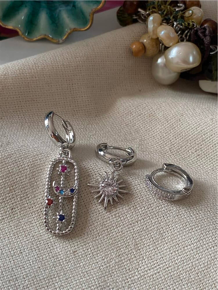 Üçlü Zodiac Küpe