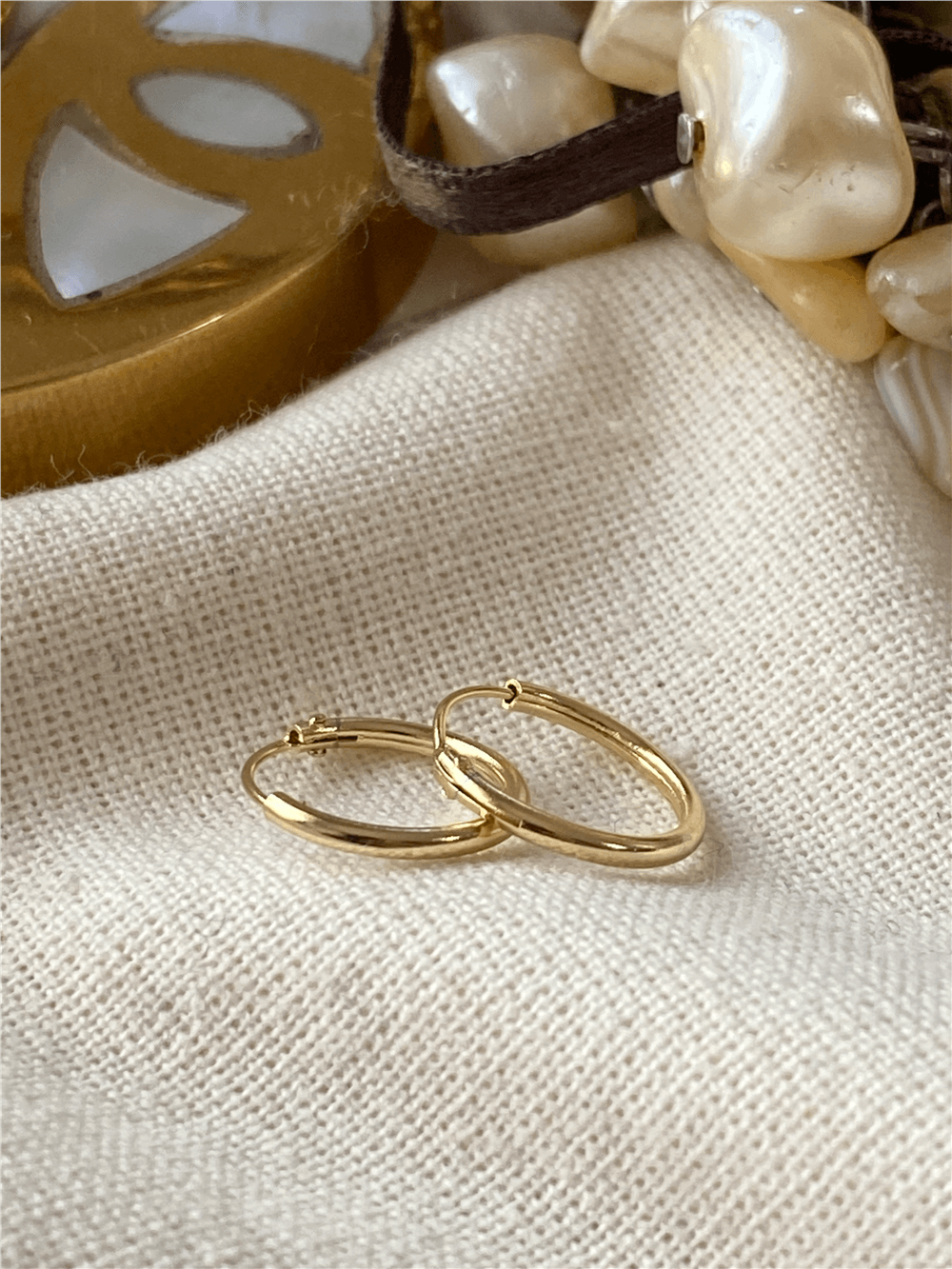 VIP 14K 1.3 cm Mini Halka Küpe