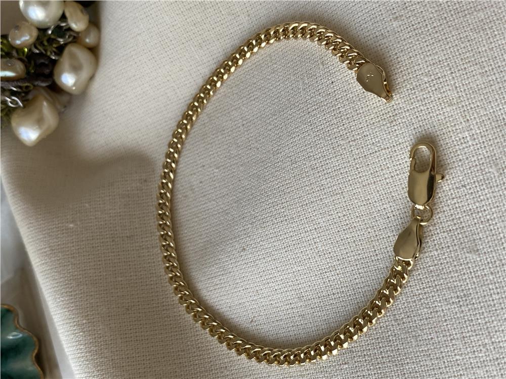 VIP 14K 3 mm Zincir Bileklik