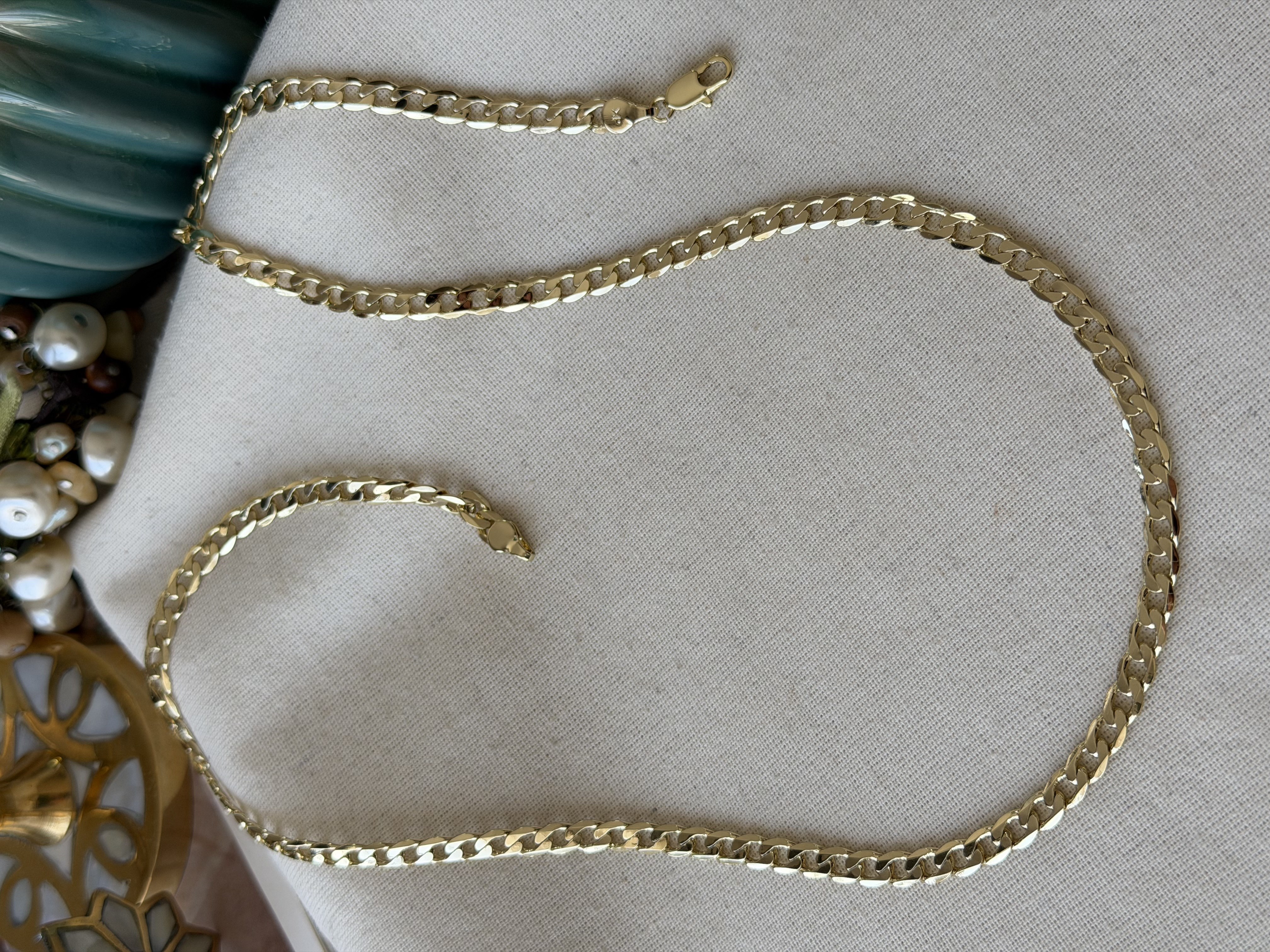 VIP 14K 60 cm Yassı Zincir Kolye