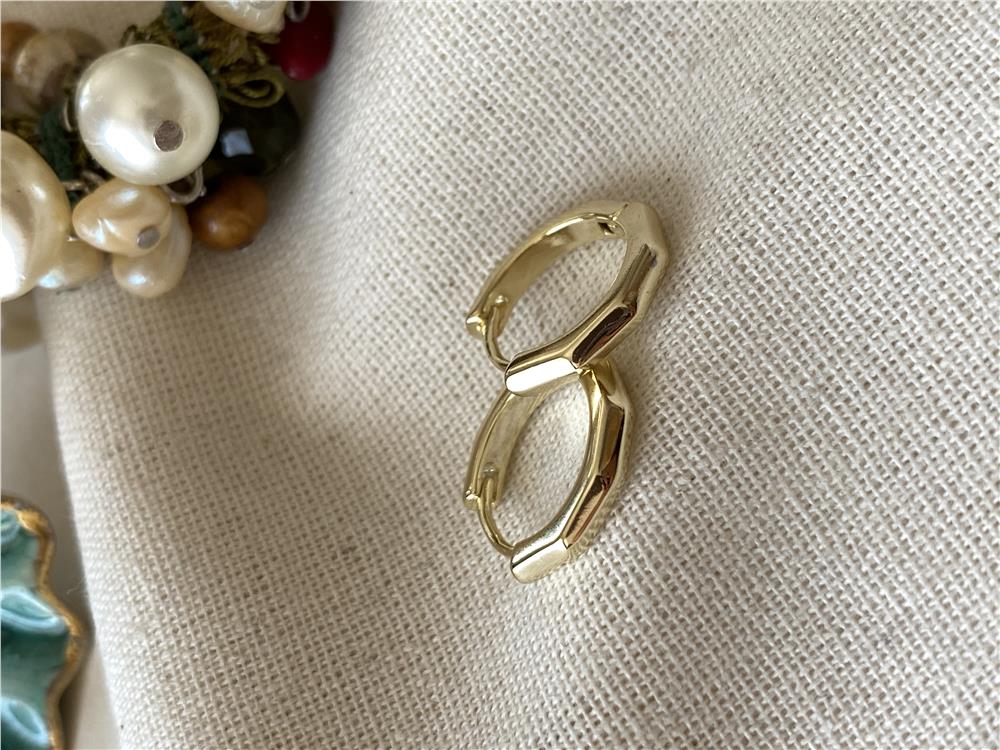 VIP 14K Altıgen Küpe