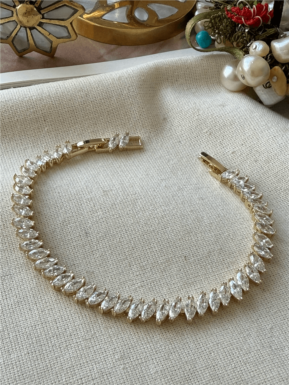 VIP 14K Arpa Model Suyolu Bileklik
