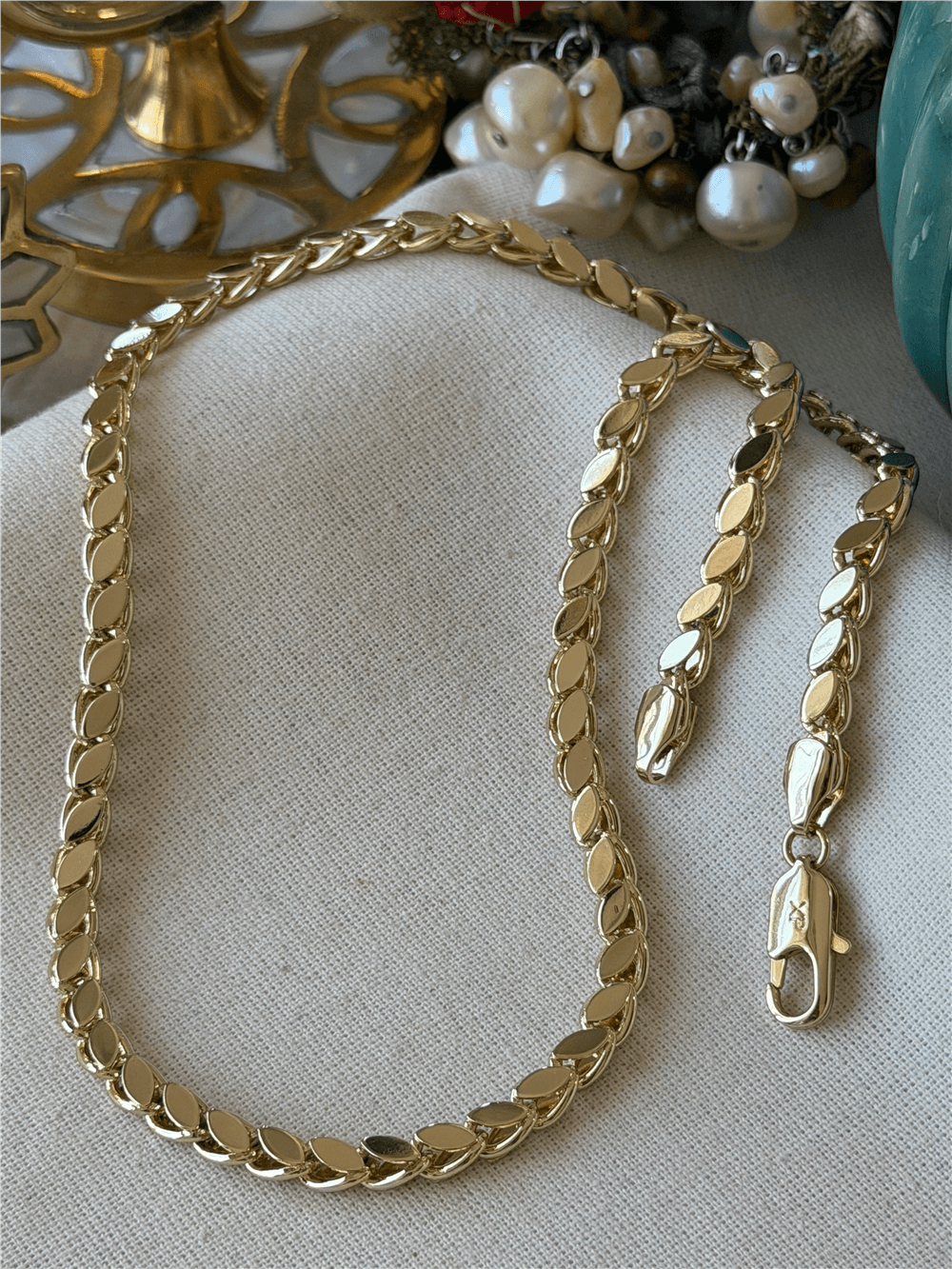 VIP 14K Arpa Zincir Kolye
