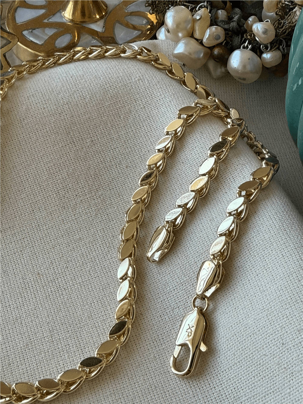 VIP 14K Arpa Zincir Kolye