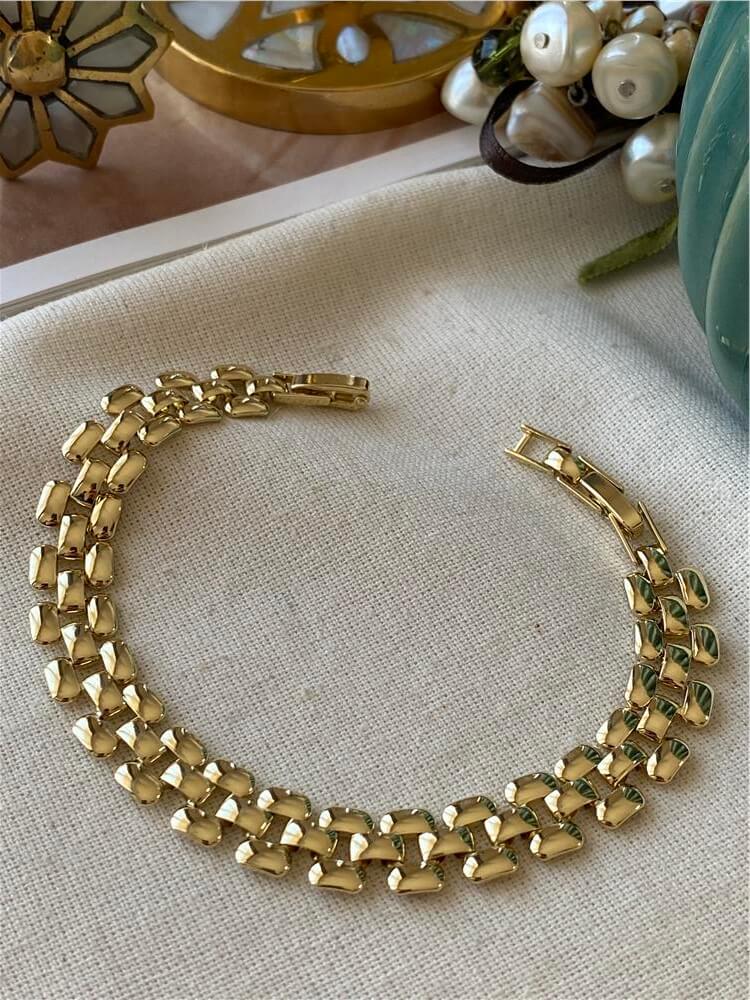 VIP 14K Bombe Örme Bileklik