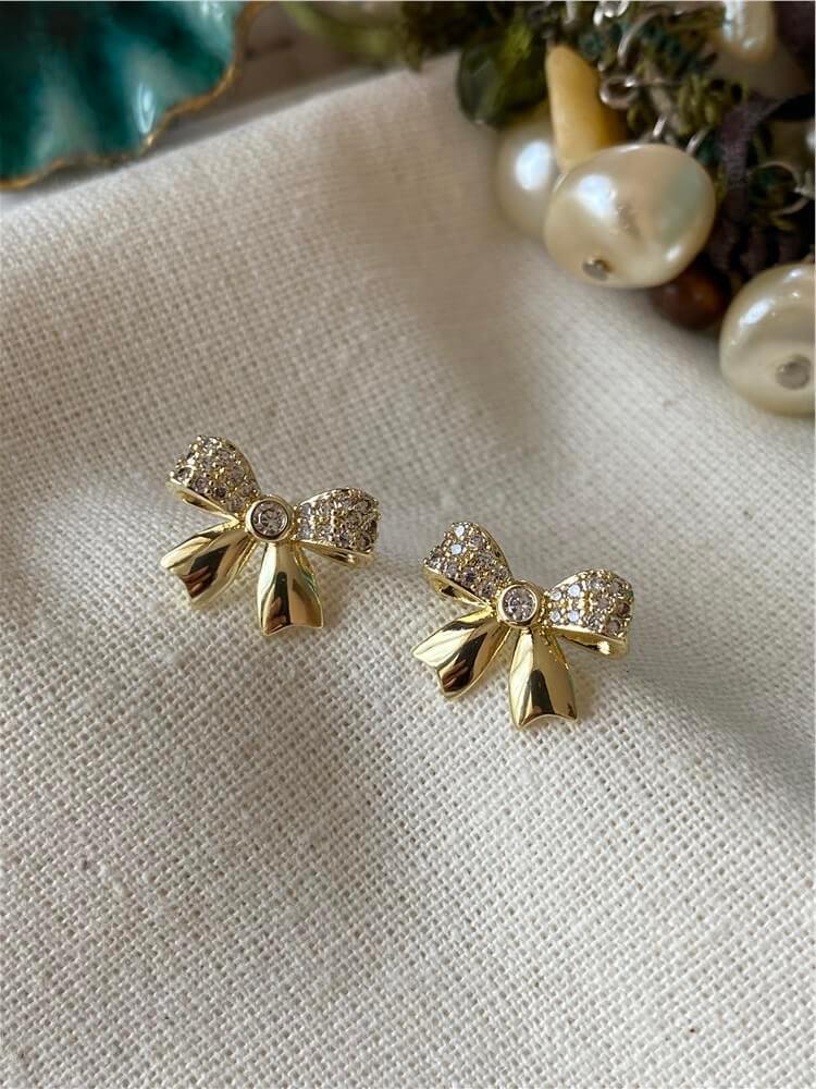 VIP 14K Bow Küpe