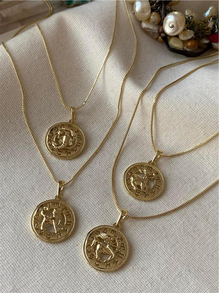 VIP 14K Burç Kolye