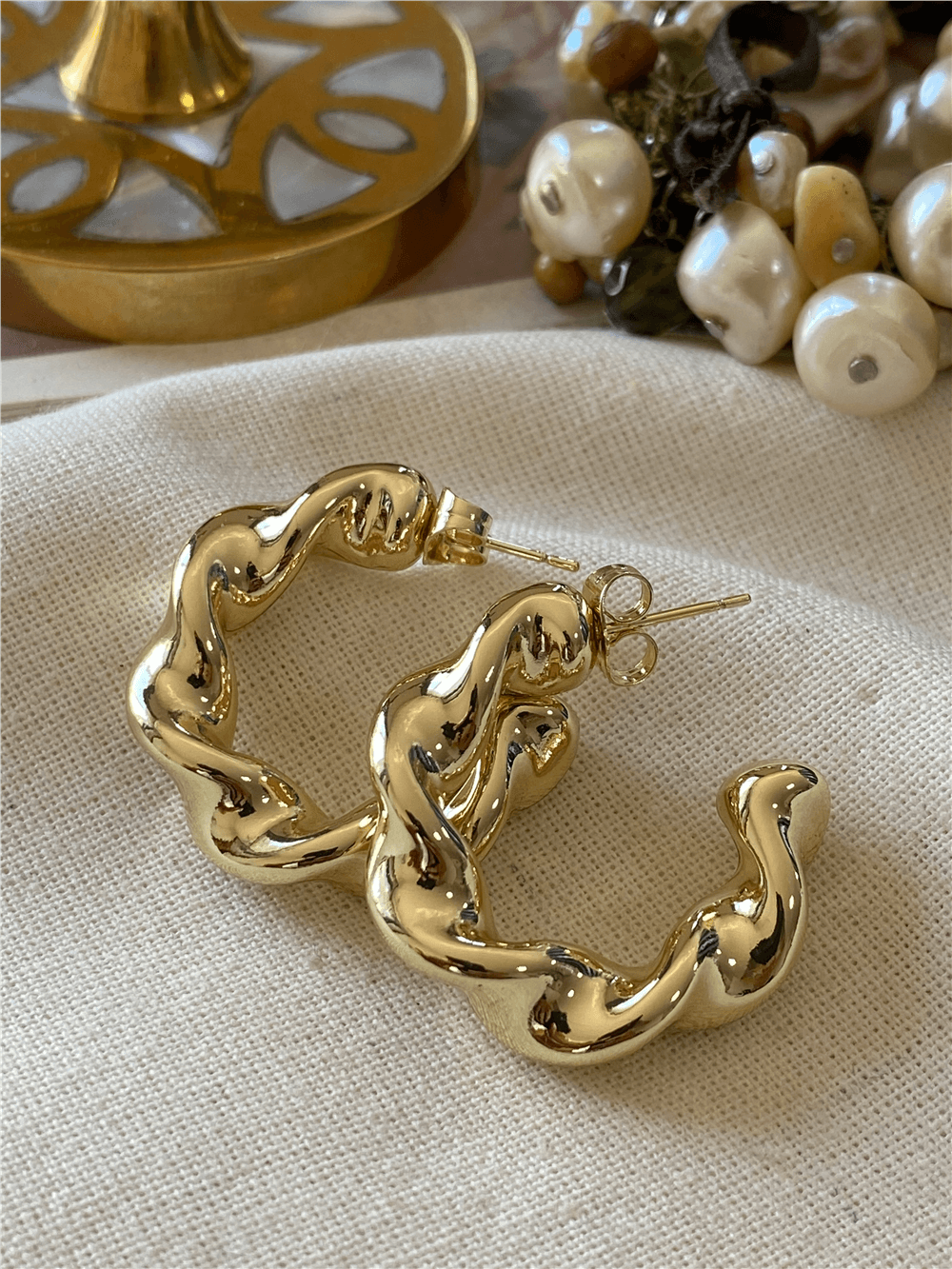 VIP 14K Burgu C Model Küpe