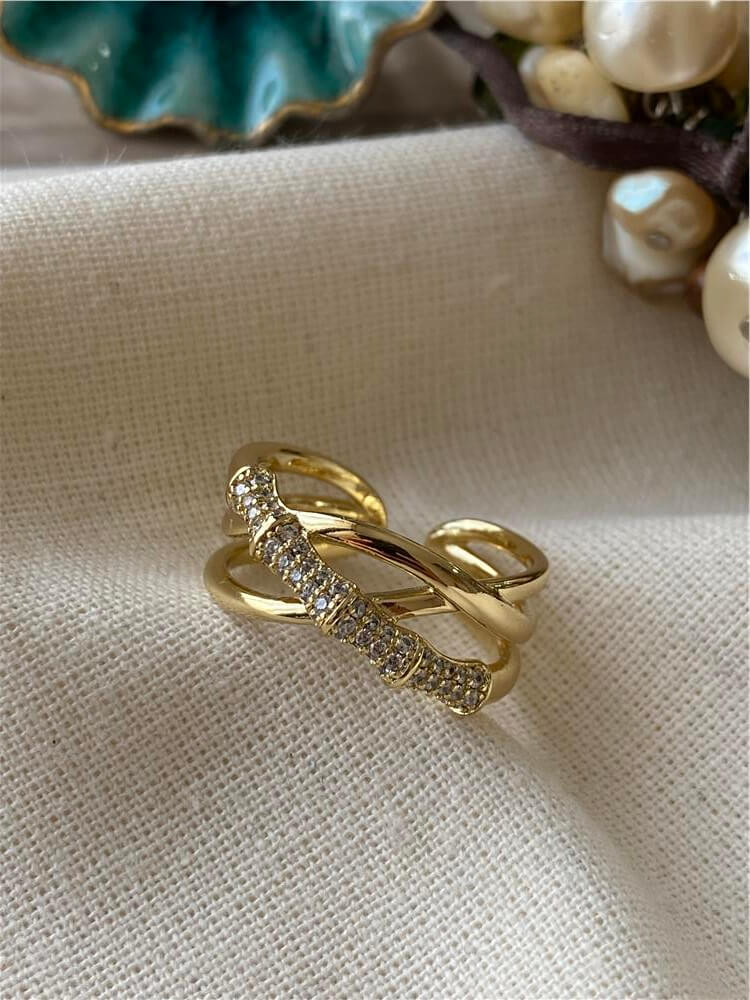 VIP 14K Cross Bone Yüzük
