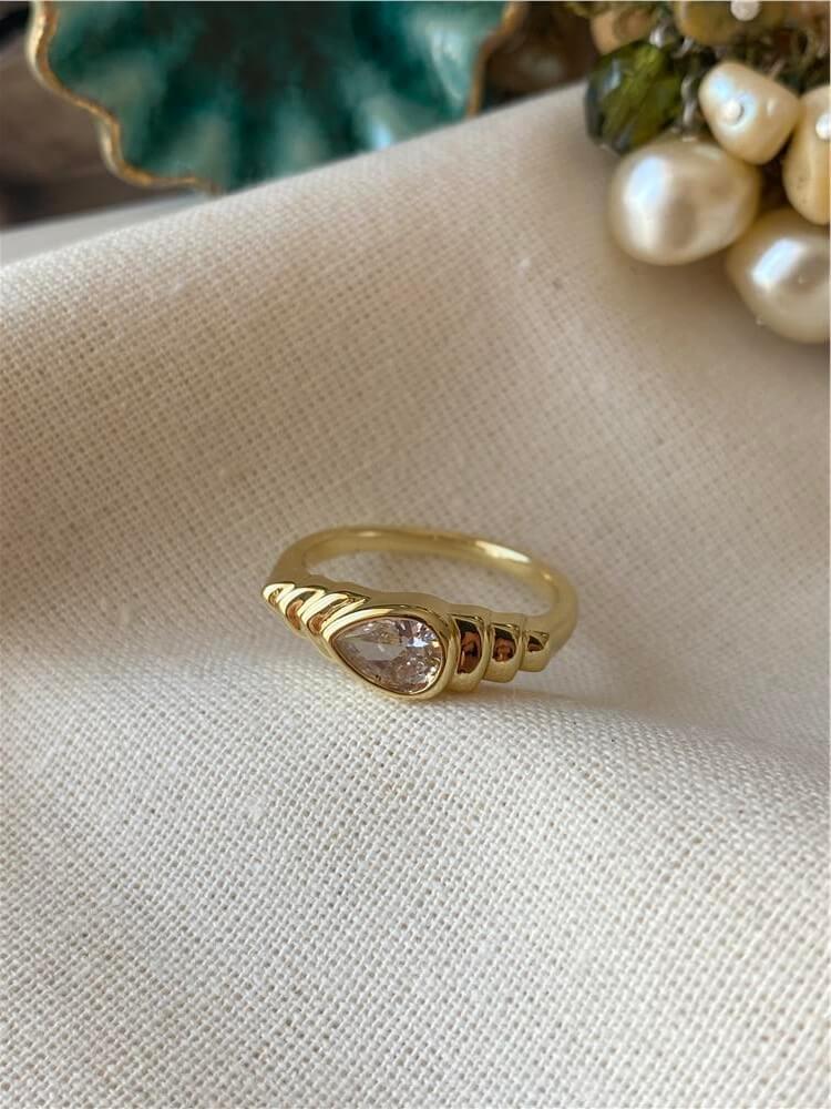 VIP 14K Damla Model Yüzük