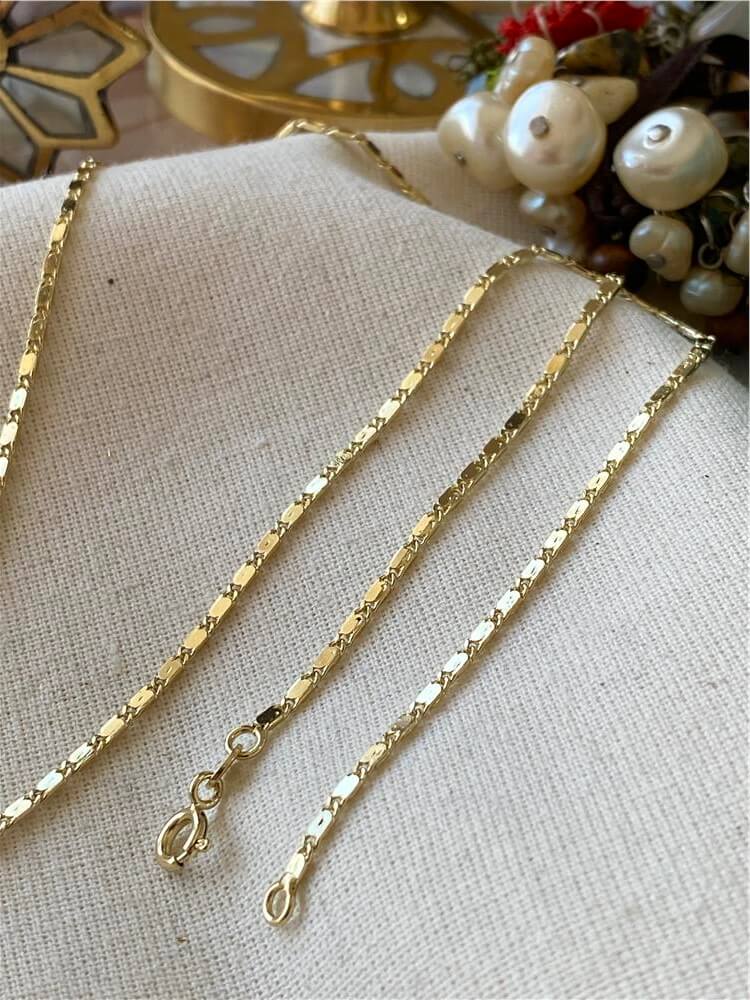 VIP 14K Ezme Tasarım Zincir Kolye