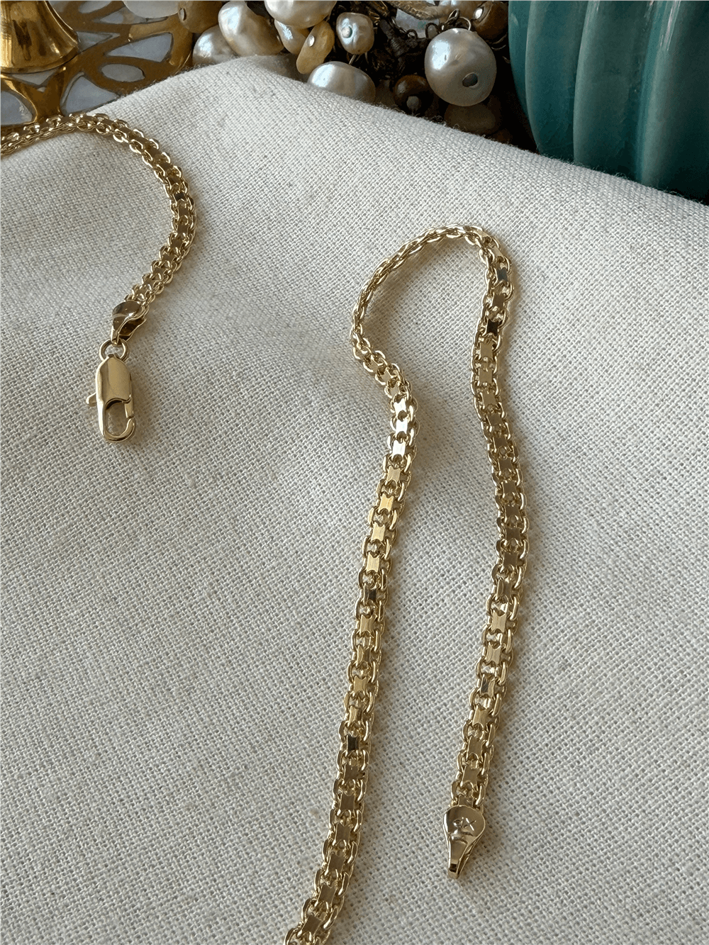 VIP 14K Fermuar Model Zincir Kolye