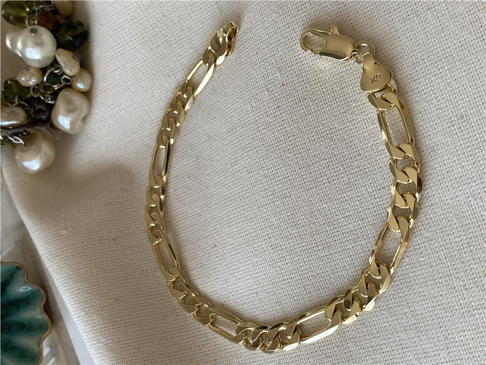 VIP 14K Figaro Bileklik