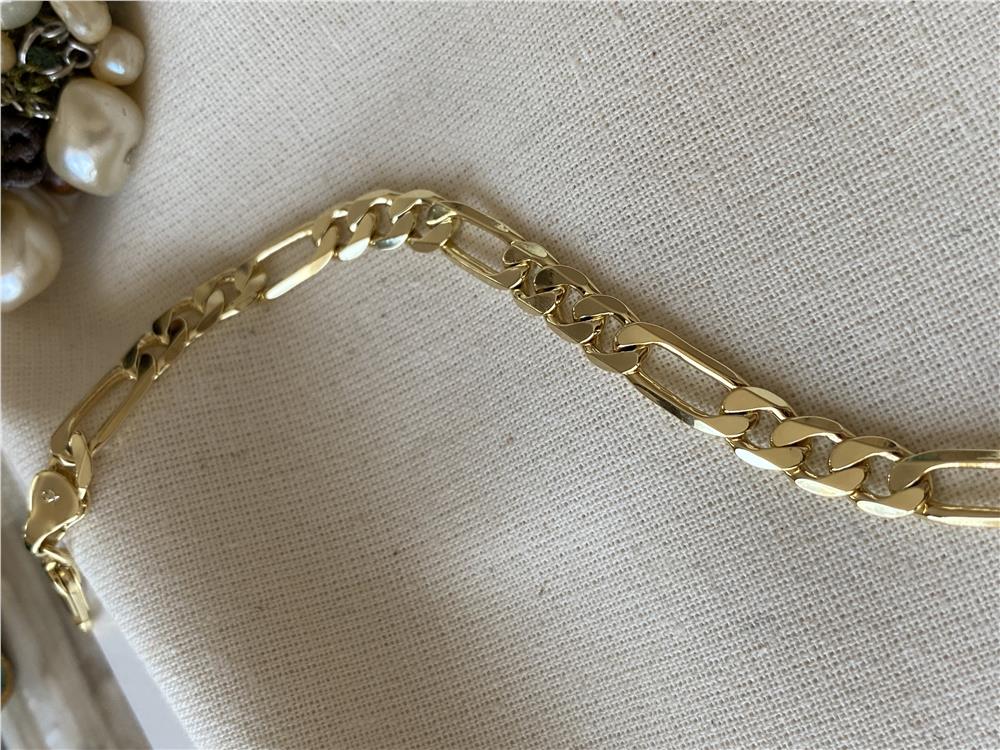 VIP 14K Figaro Bileklik