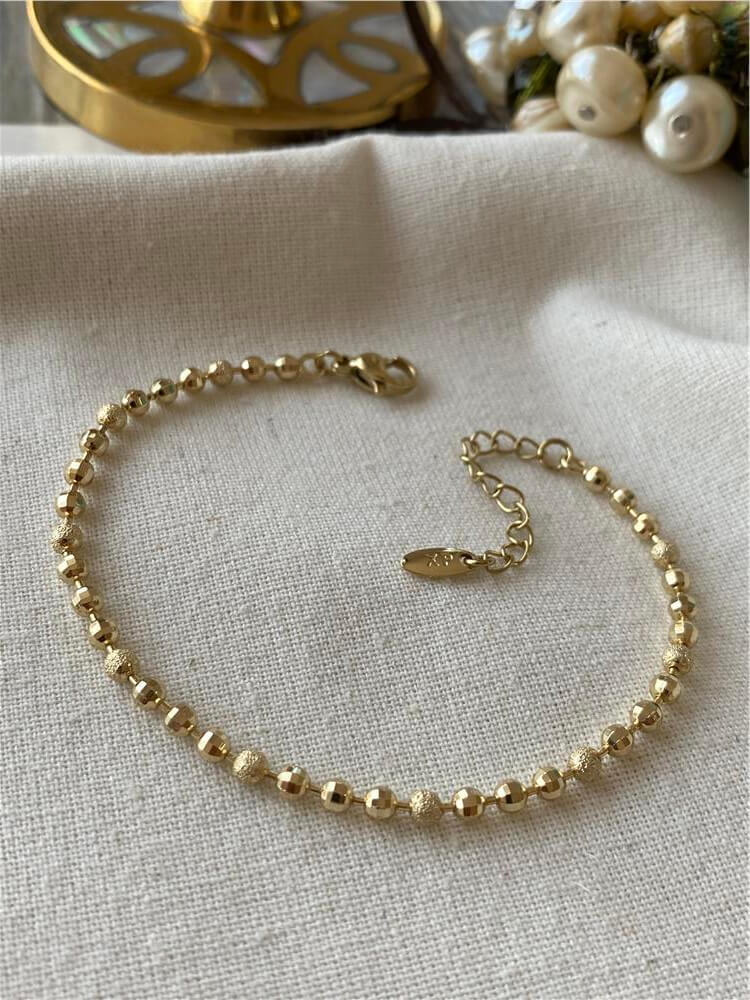 VIP 14K Flu Desenli Üçlü Discoball Bileklik