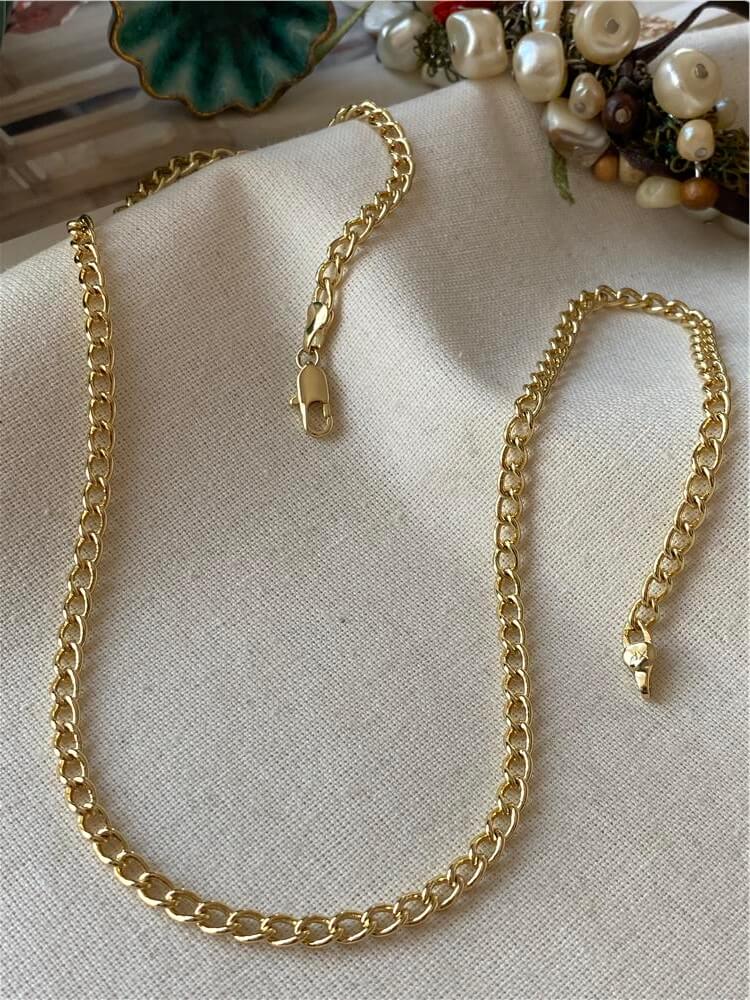 VIP 14K Geniş Zincir Kolye