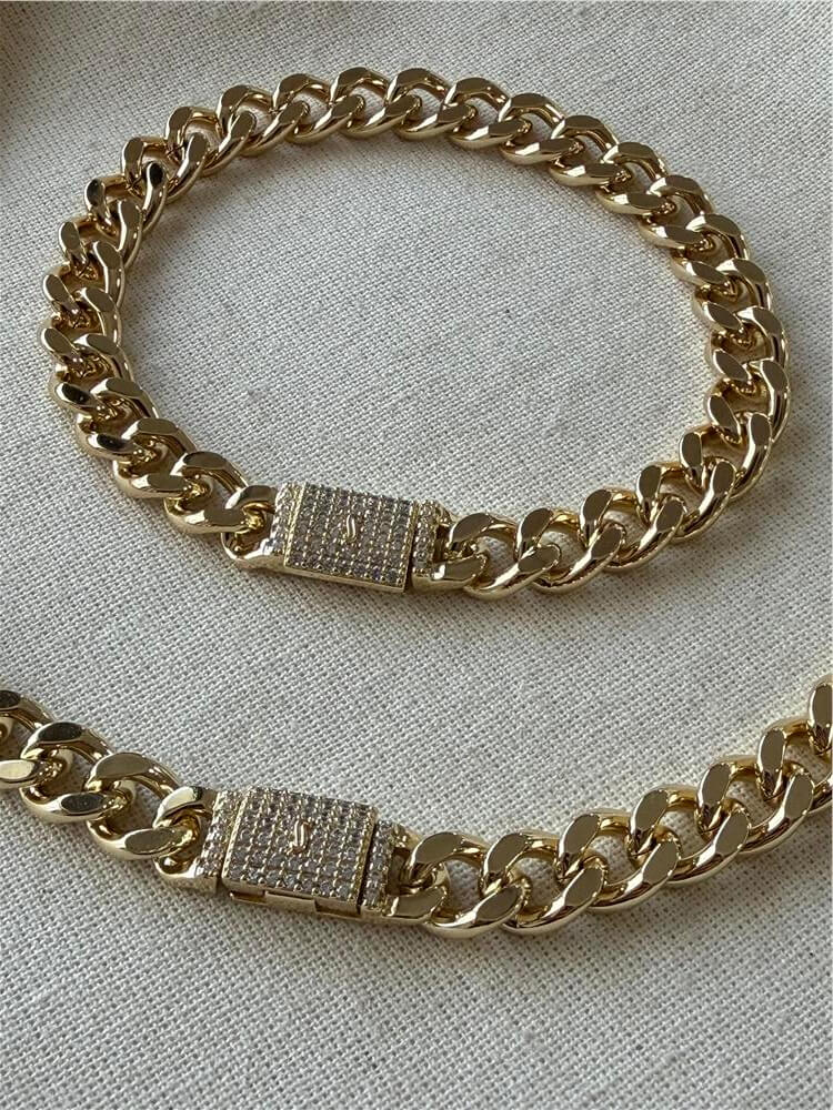 VIP 14K Gurmet Model Kolye ve Bileklik Seti