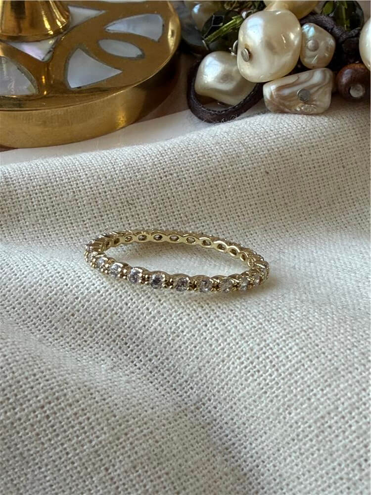 VIP 14K İnce Tamtur Yüzük