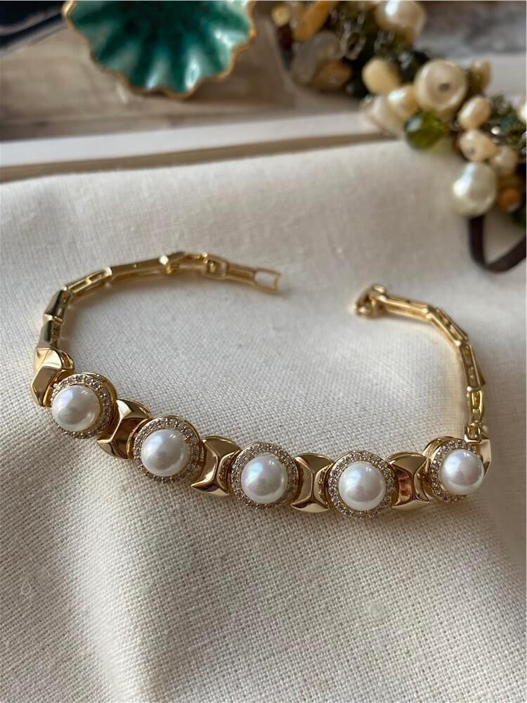 VIP 14K İncili Bileklik