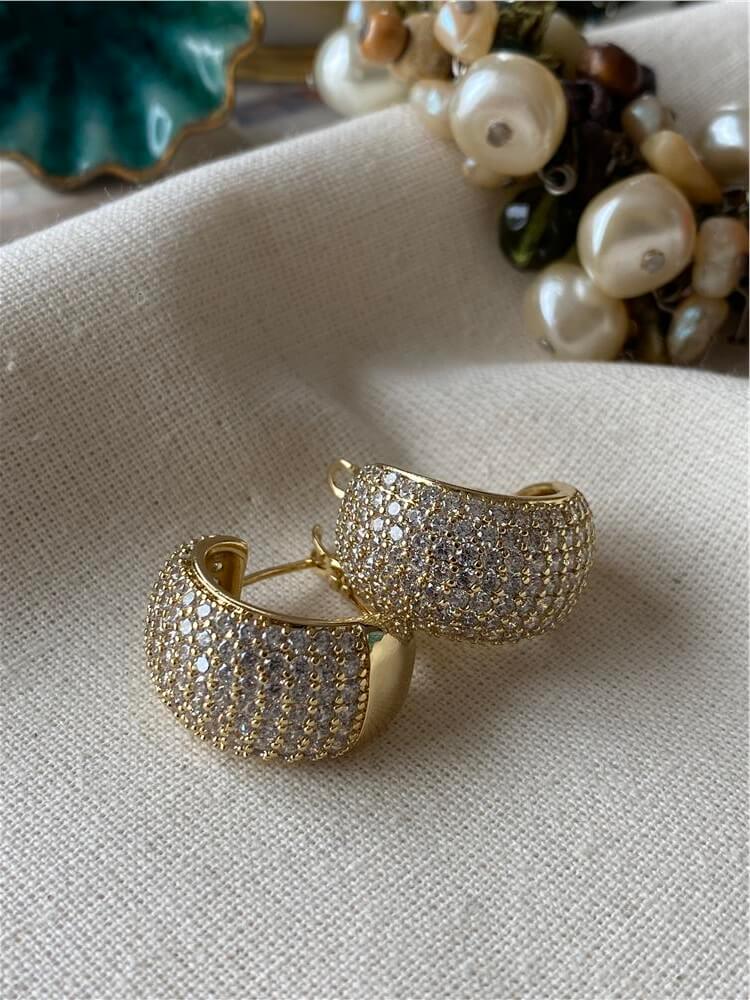 VIP 14K Kalın Bombe Küpe