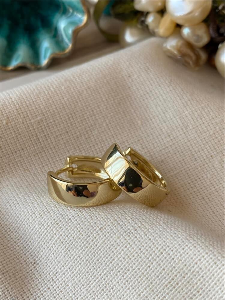 VIP 14K Kalın Halka Küpe