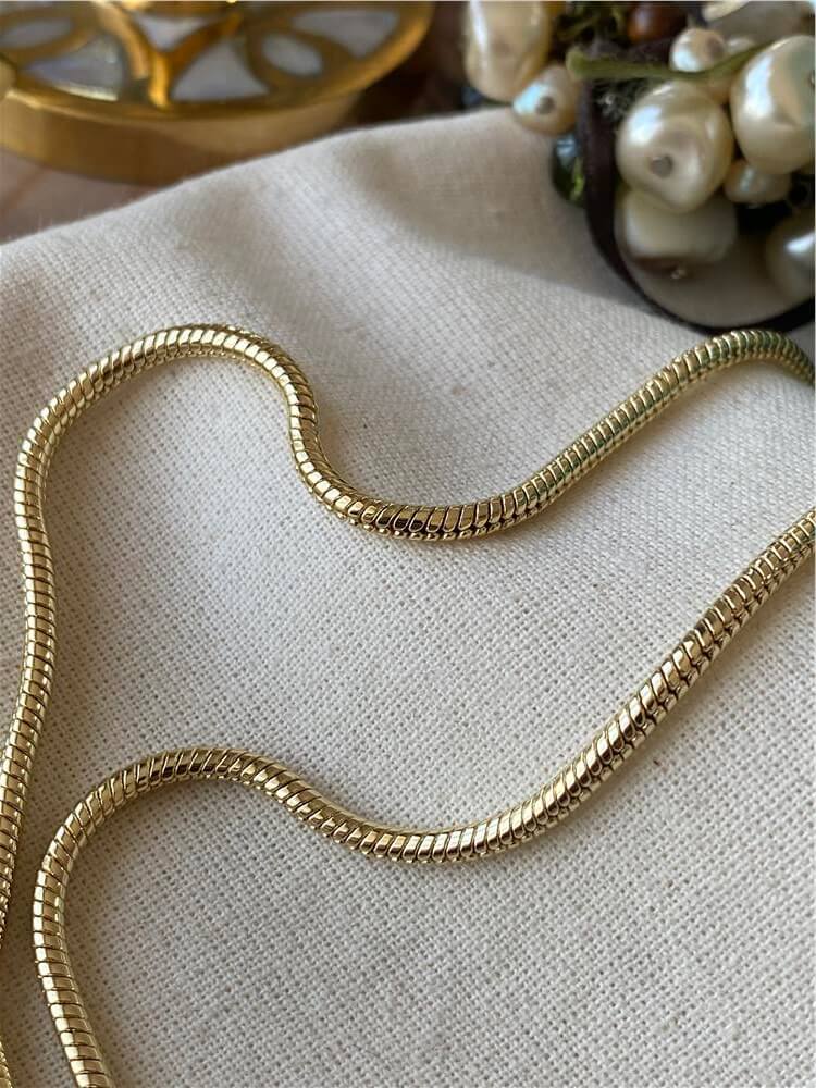VIP 14K 60 cm Kalın Örme Zincir Kolye