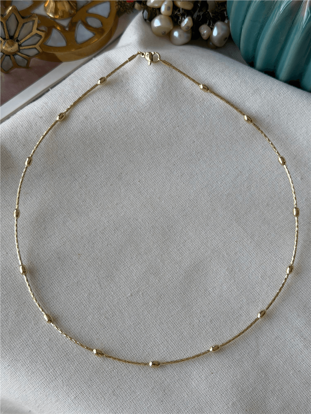 VIP 14K Kapsül Detaylı Choker