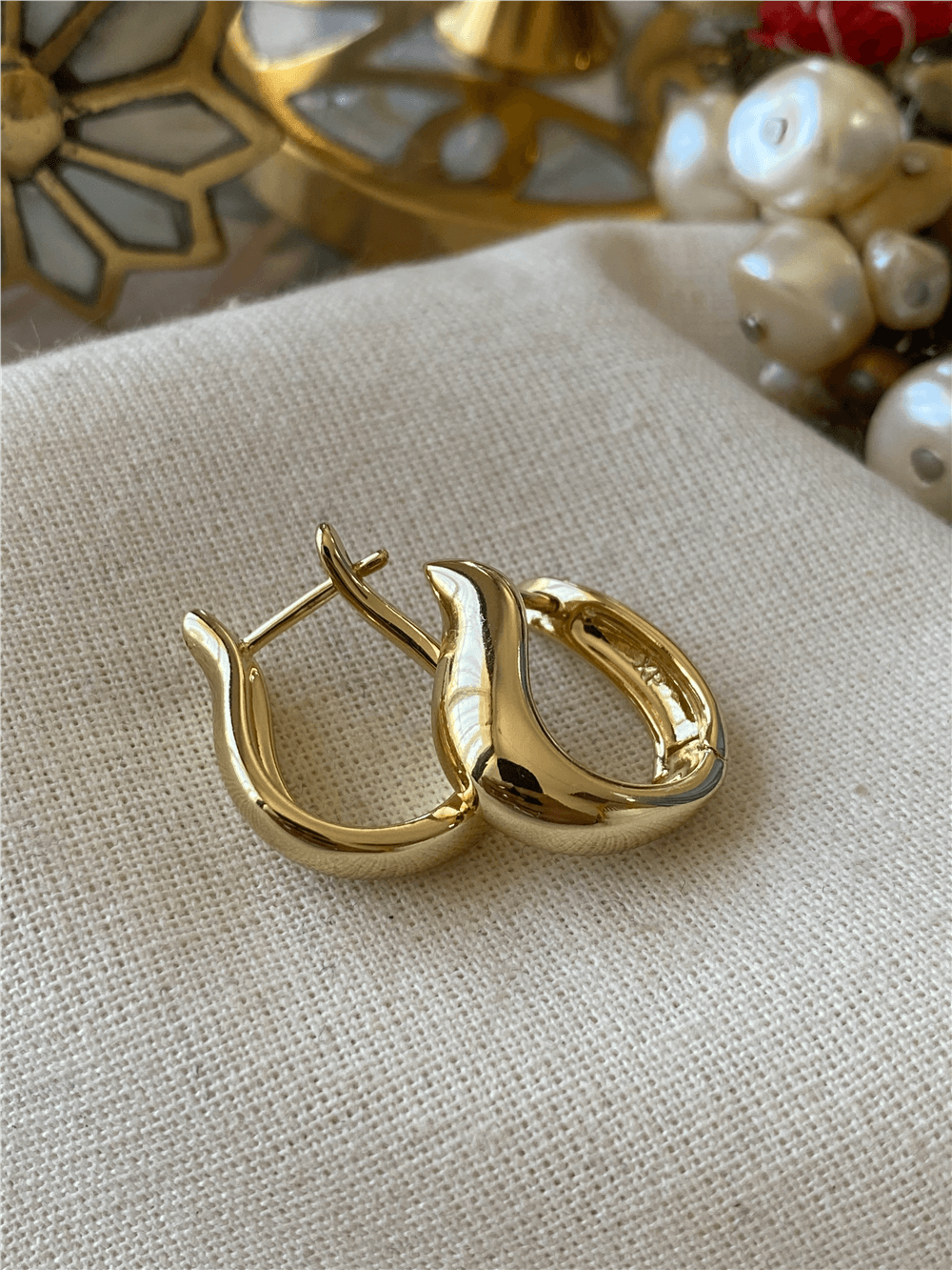 VIP 14K Kıvrımlı Küpe