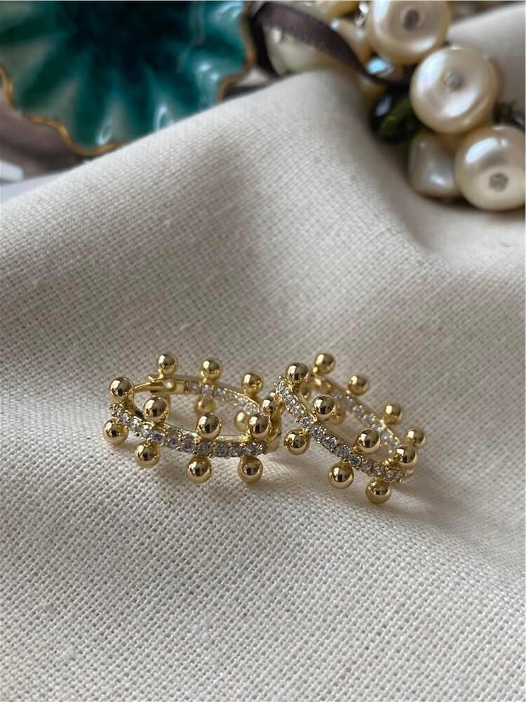 VIP 14K Krone Küpe