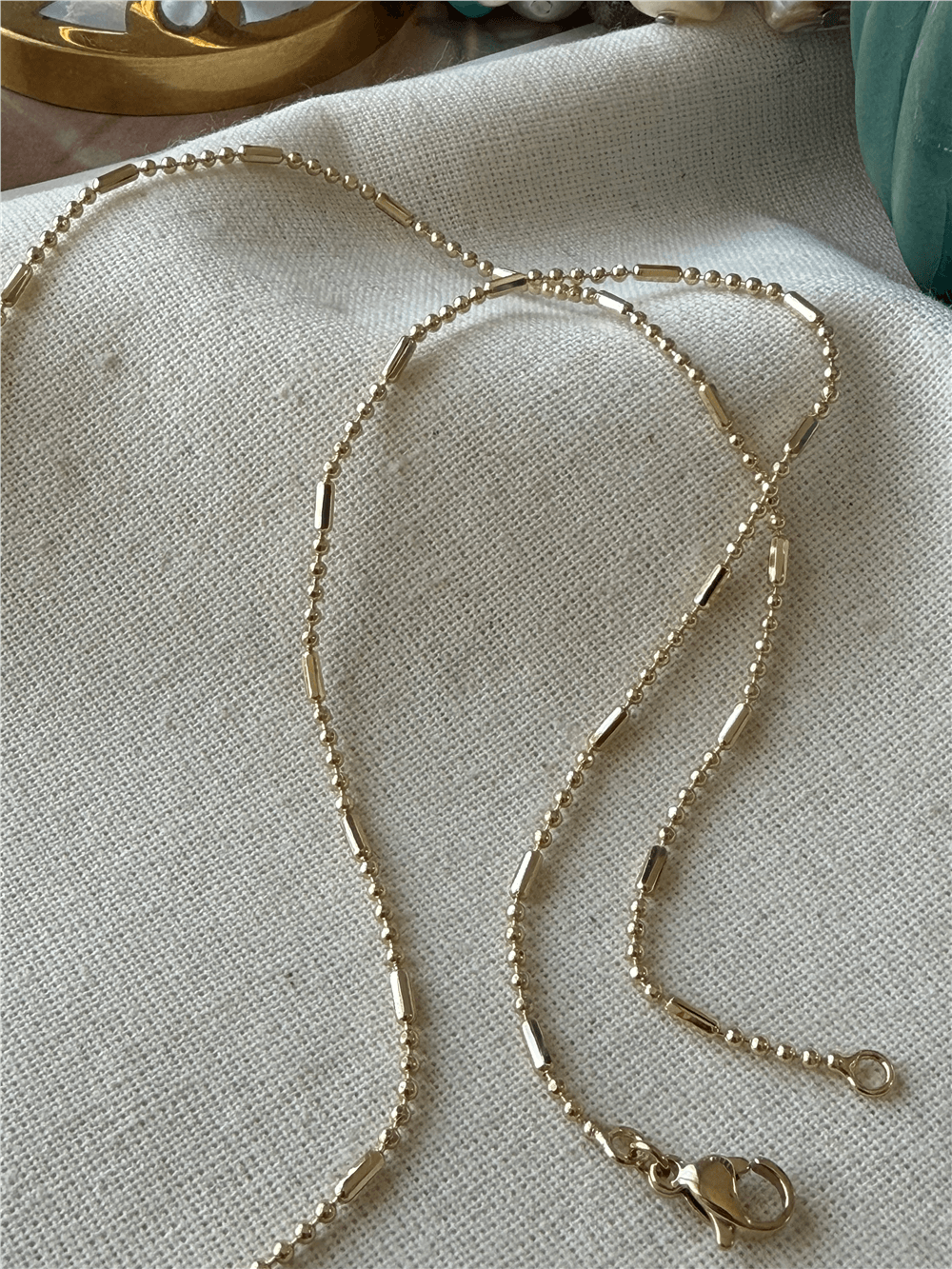 VIP 14K Mini Dorikalı Kapsül Zincir Kolye