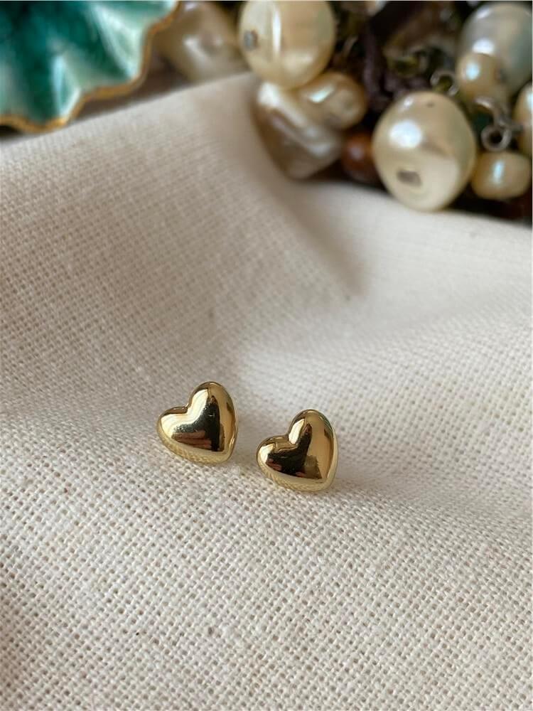VIP 14K Minik Kalp Küpe
