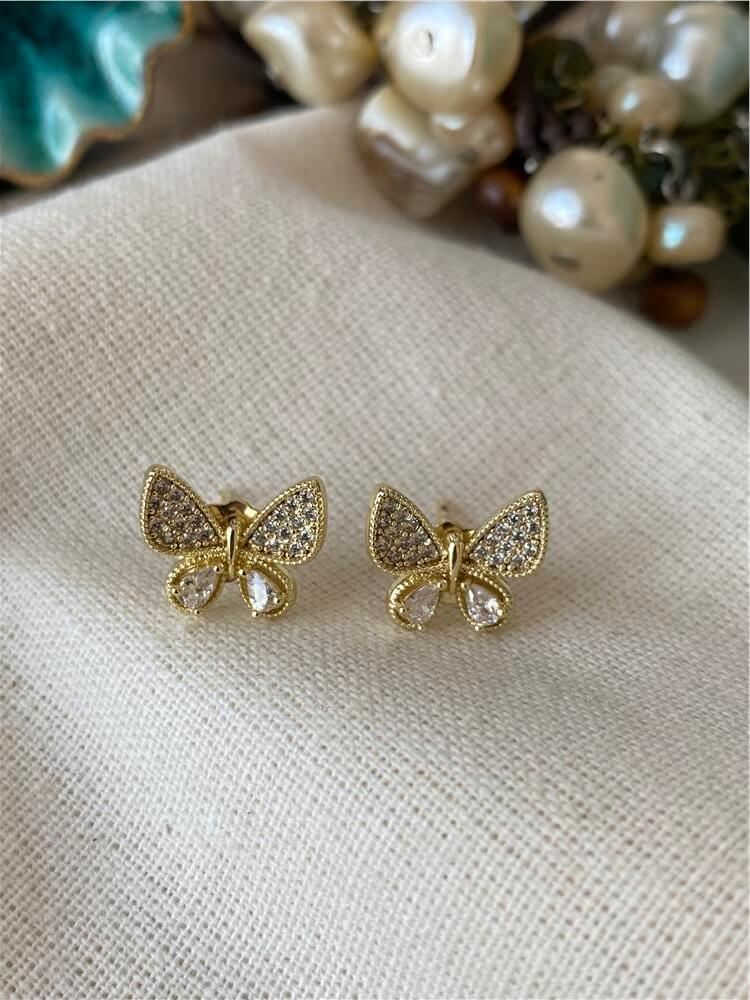 VIP 14K Minik Kelebek Küpe