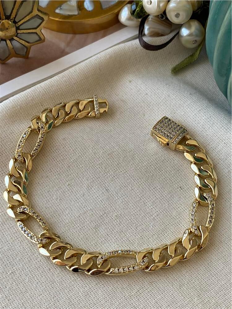 VIP 14K Oval Charmlı Gurmet Bileklik
