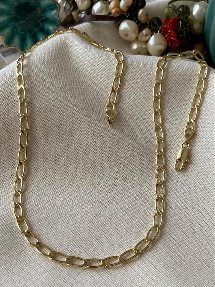 VIP 14K Oval Zincir Kolye
