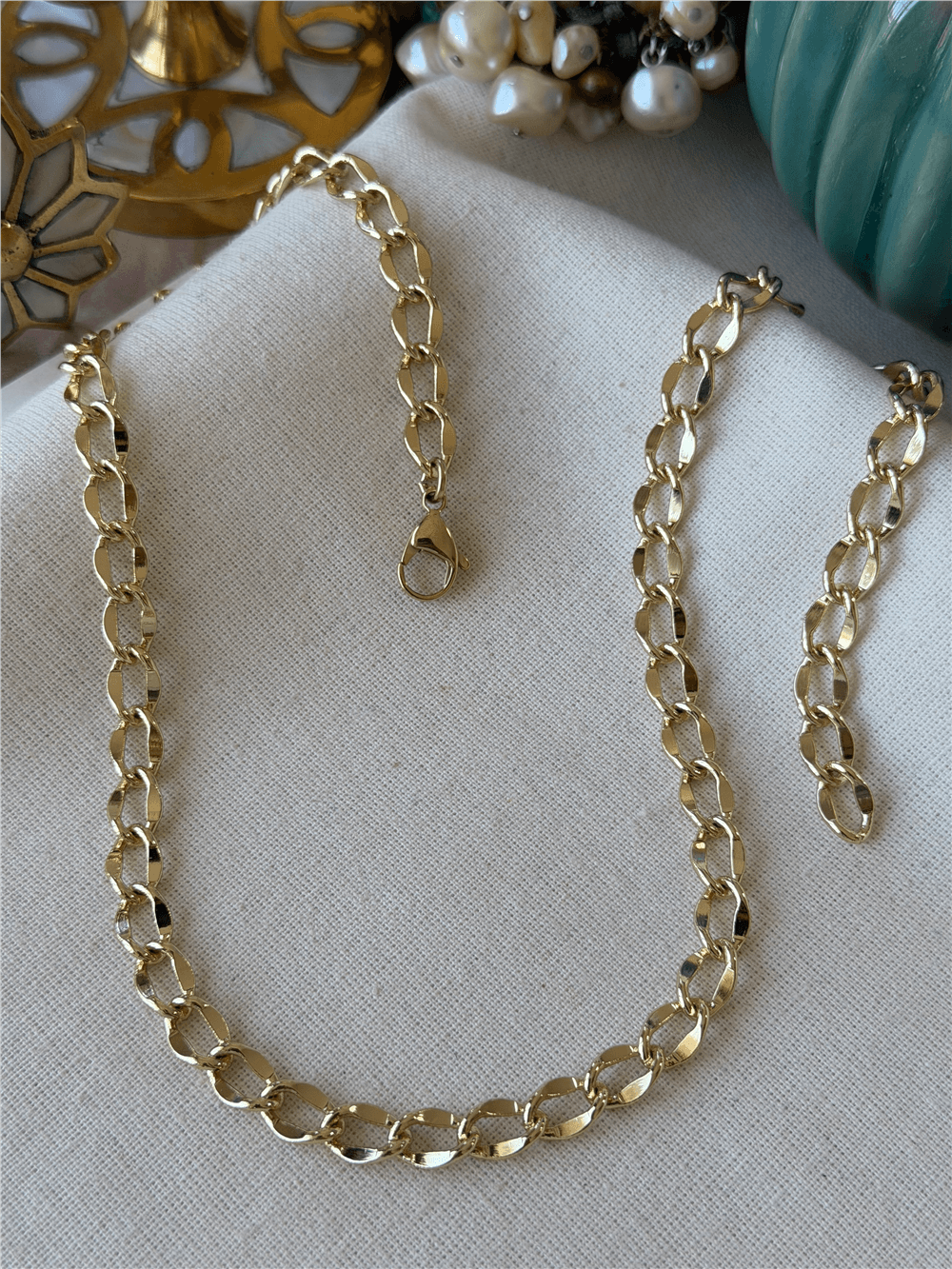 VIP 14K Oval Zincir Kolye
