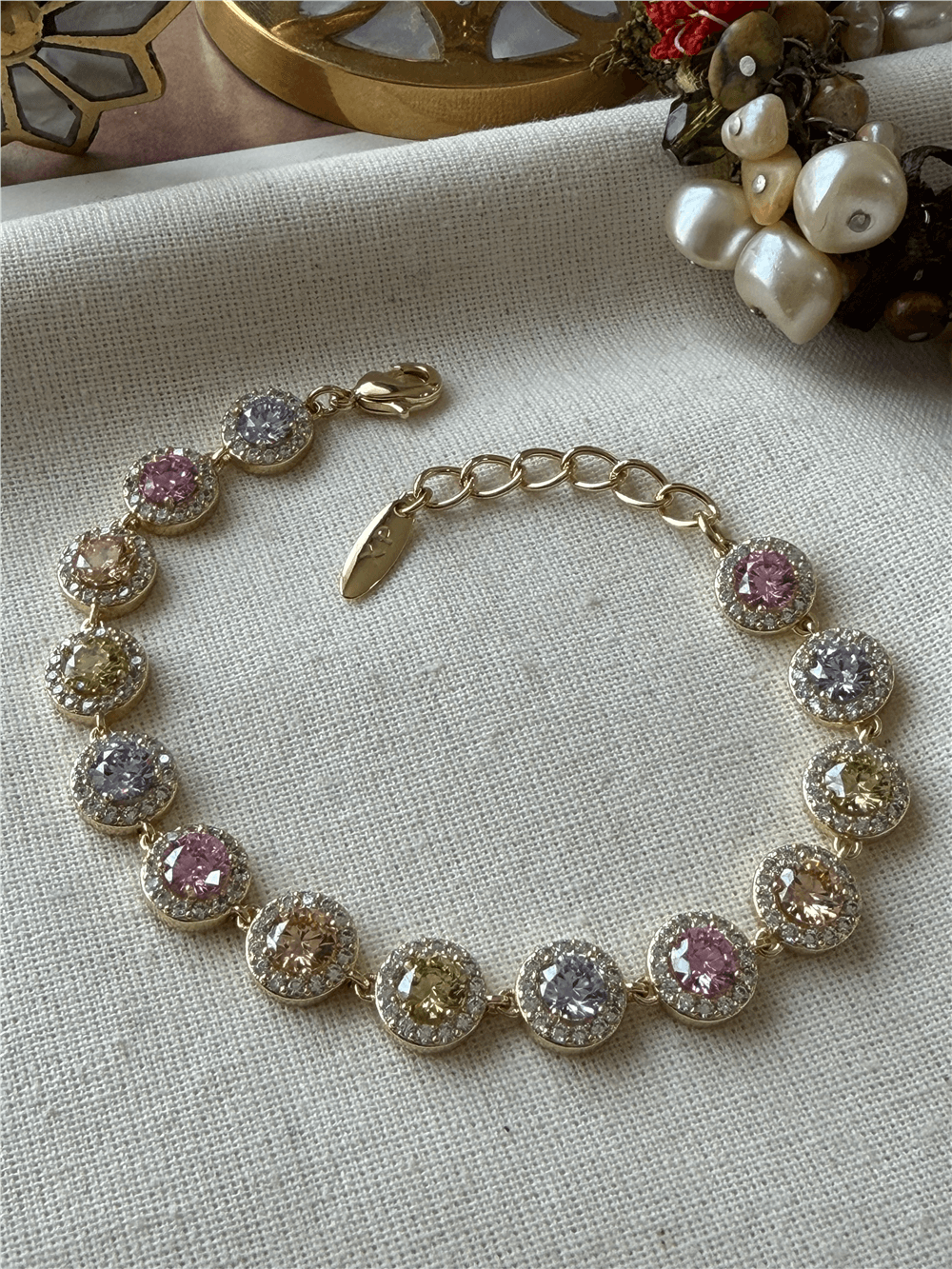 VIP 14K Pastel Round Bileklik